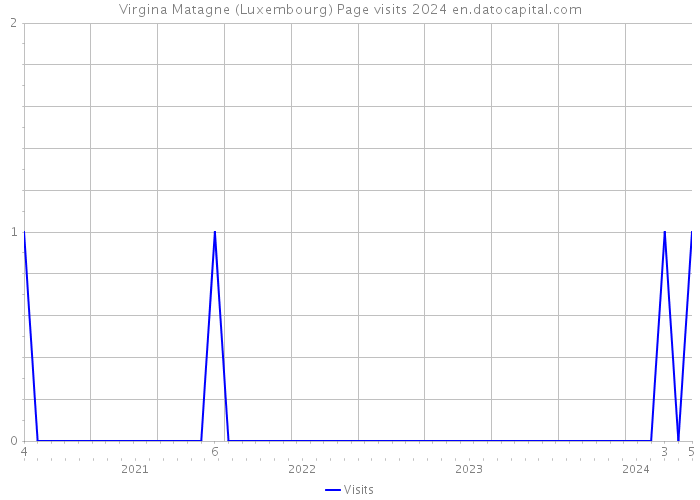 Virgina Matagne (Luxembourg) Page visits 2024 
