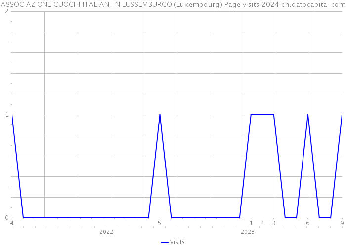 ASSOCIAZIONE CUOCHI ITALIANI IN LUSSEMBURGO (Luxembourg) Page visits 2024 