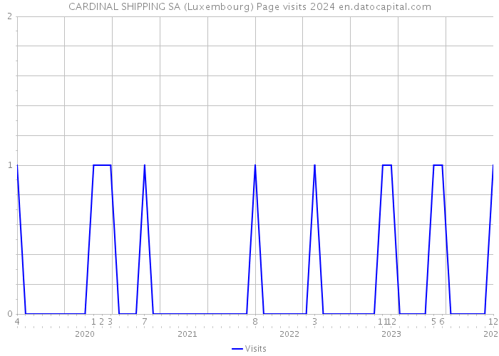 CARDINAL SHIPPING SA (Luxembourg) Page visits 2024 