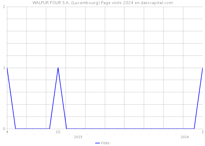 WALPUR FOUR S.A. (Luxembourg) Page visits 2024 