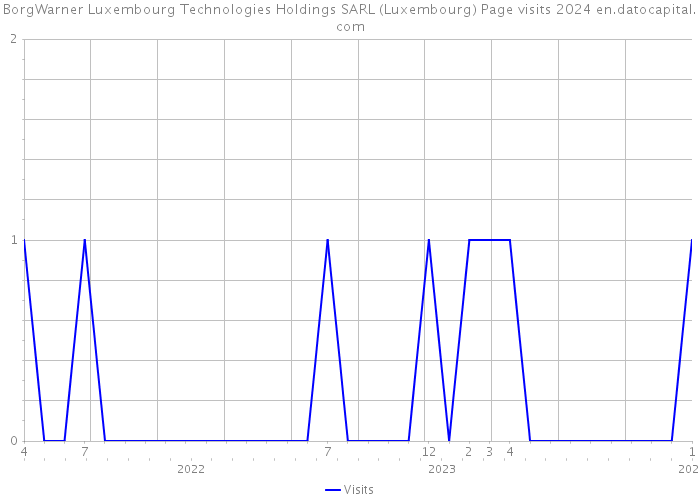 BorgWarner Luxembourg Technologies Holdings SARL (Luxembourg) Page visits 2024 