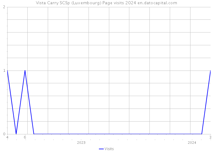 Vista Carry SCSp (Luxembourg) Page visits 2024 