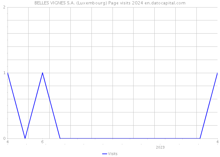 BELLES VIGNES S.A. (Luxembourg) Page visits 2024 