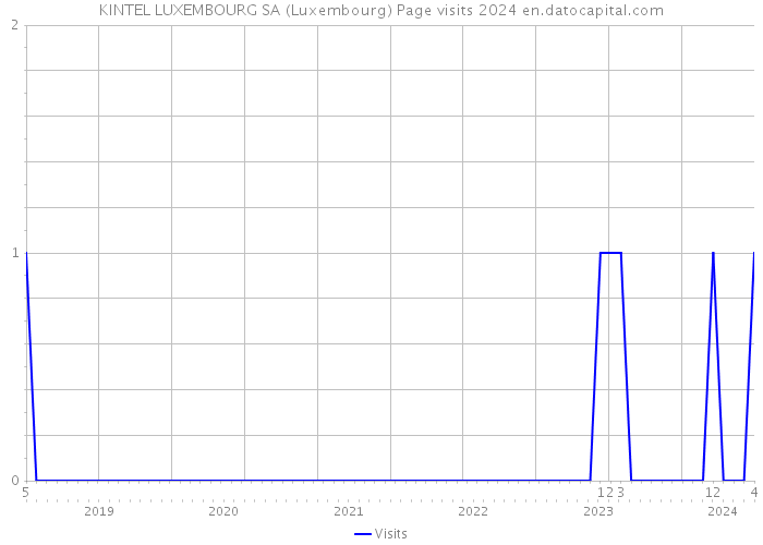 KINTEL LUXEMBOURG SA (Luxembourg) Page visits 2024 