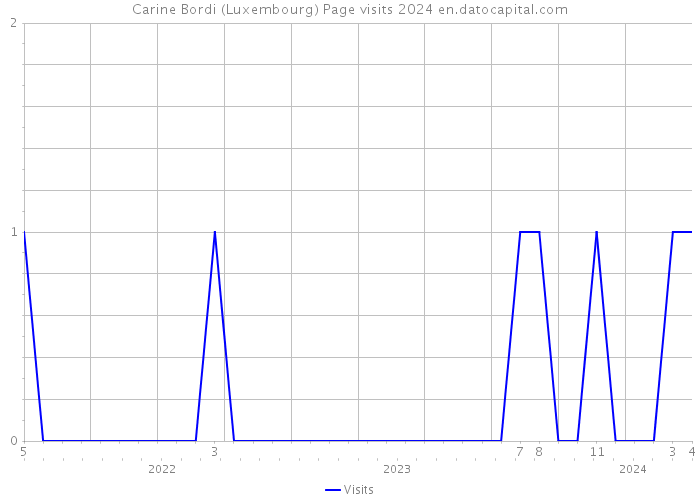 Carine Bordi (Luxembourg) Page visits 2024 