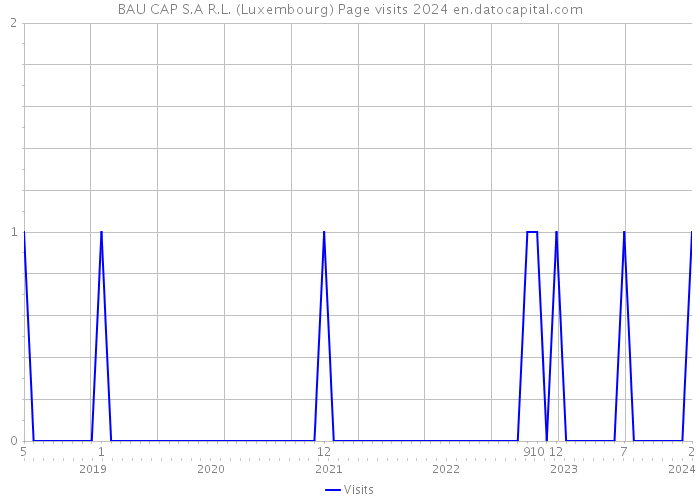 BAU CAP S.A R.L. (Luxembourg) Page visits 2024 
