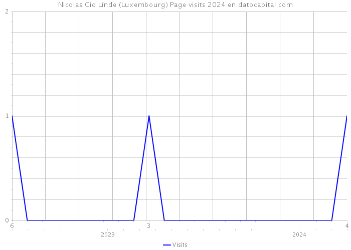 Nicolas Cid Linde (Luxembourg) Page visits 2024 