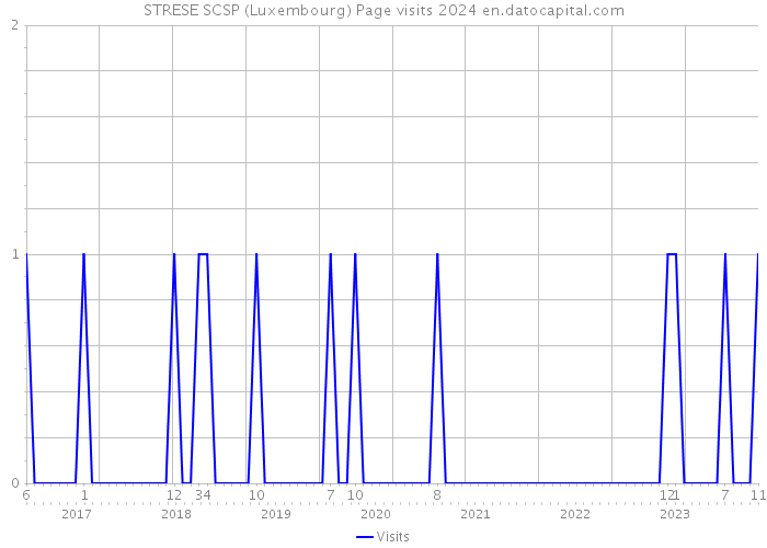 STRESE SCSP (Luxembourg) Page visits 2024 