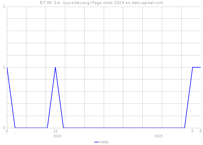 E.F.IM. S.A. (Luxembourg) Page visits 2024 