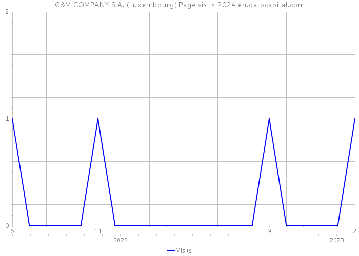 C&M COMPANY S.A. (Luxembourg) Page visits 2024 