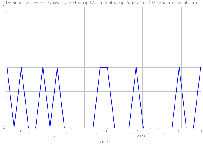 Deminor Recovery Services (Luxembourg) SA (Luxembourg) Page visits 2024 