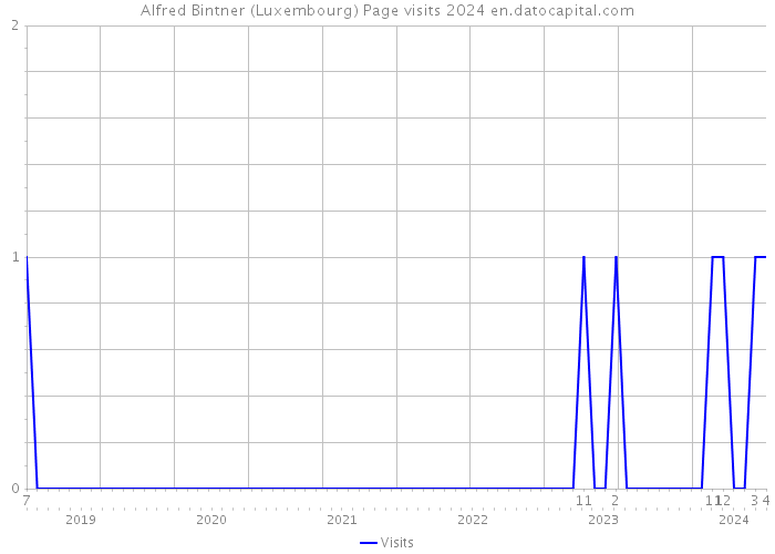 Alfred Bintner (Luxembourg) Page visits 2024 