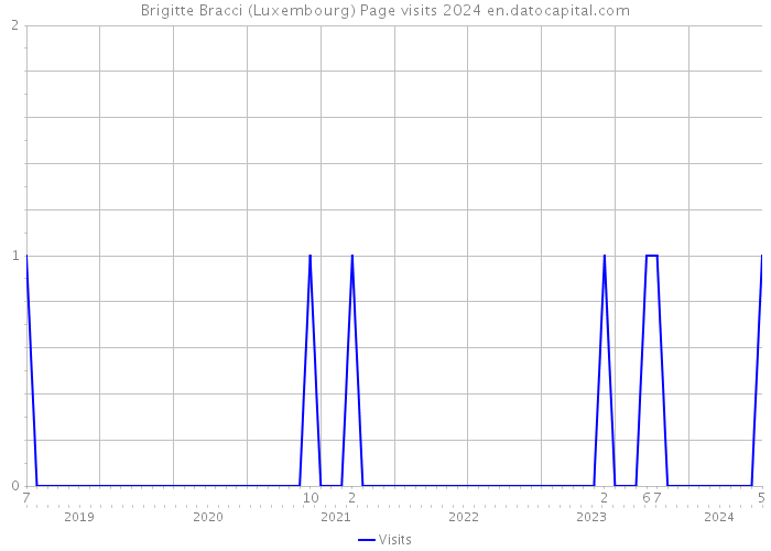 Brigitte Bracci (Luxembourg) Page visits 2024 
