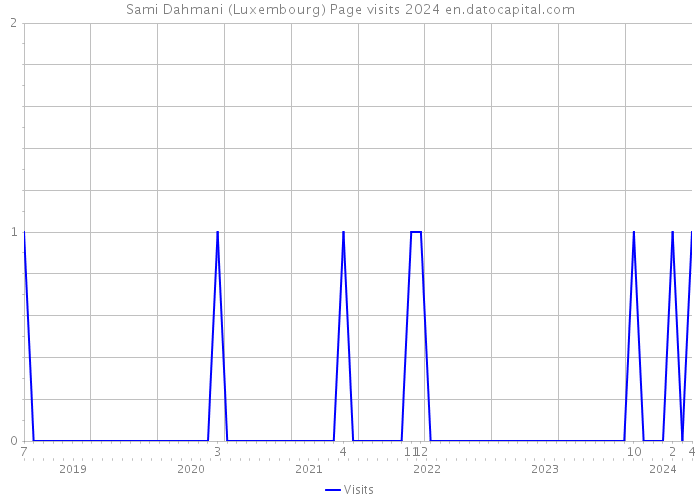 Sami Dahmani (Luxembourg) Page visits 2024 