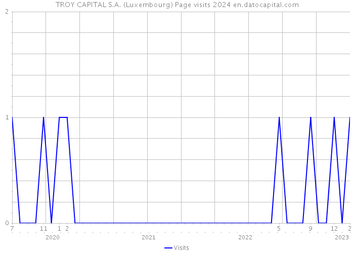 TROY CAPITAL S.A. (Luxembourg) Page visits 2024 