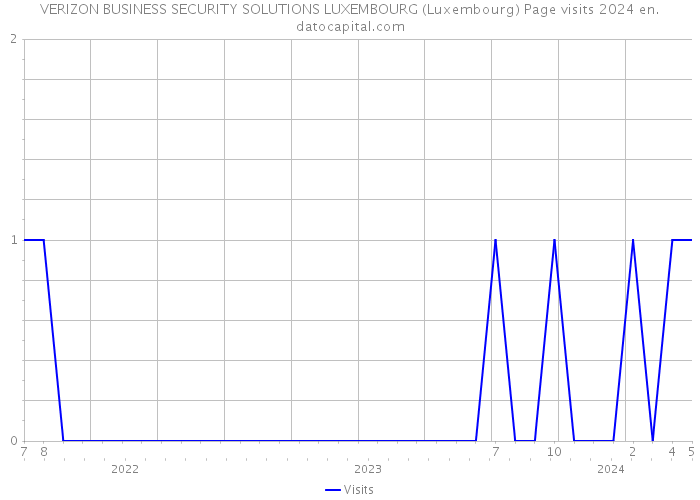 VERIZON BUSINESS SECURITY SOLUTIONS LUXEMBOURG (Luxembourg) Page visits 2024 