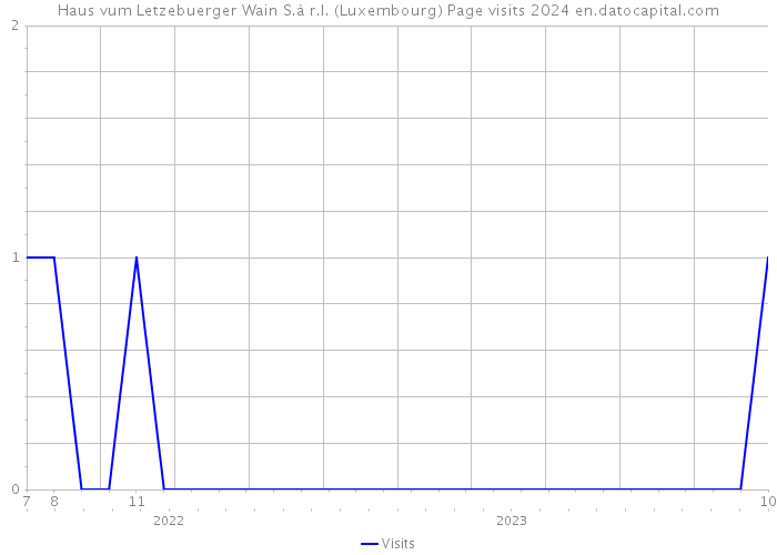 Haus vum Letzebuerger Wain S.à r.l. (Luxembourg) Page visits 2024 