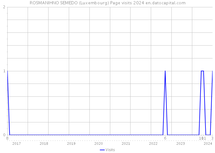 ROSMANIHNO SEMEDO (Luxembourg) Page visits 2024 