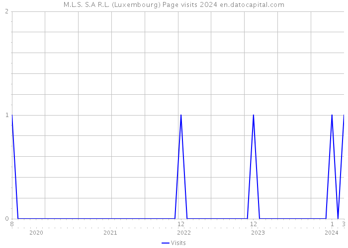M.L.S. S.A R.L. (Luxembourg) Page visits 2024 