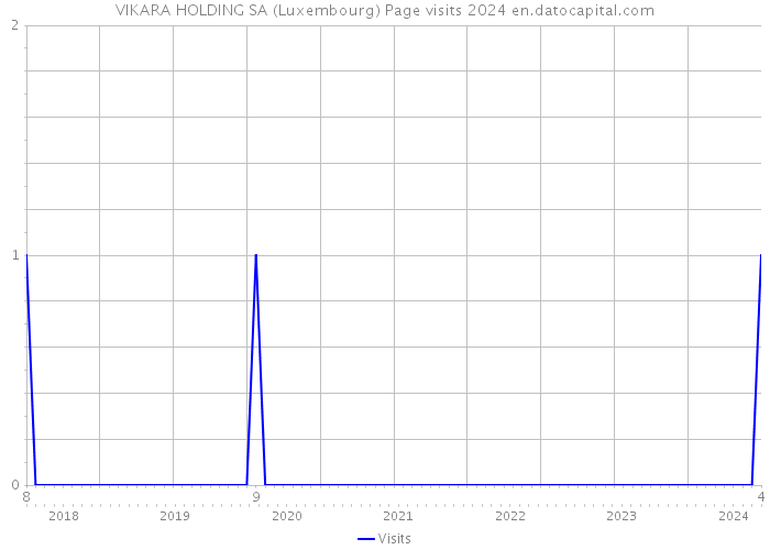 VIKARA HOLDING SA (Luxembourg) Page visits 2024 