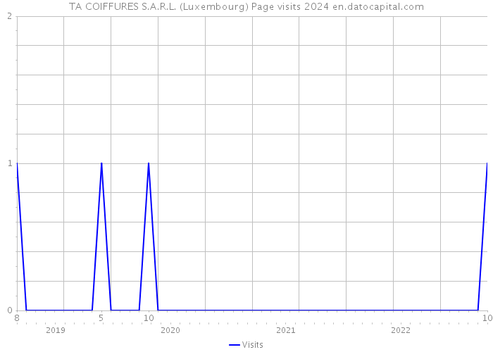 TA COIFFURES S.A.R.L. (Luxembourg) Page visits 2024 