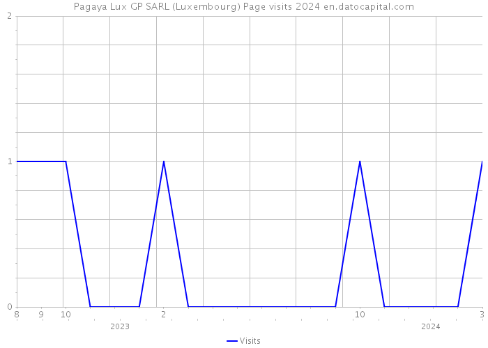Pagaya Lux GP SARL (Luxembourg) Page visits 2024 