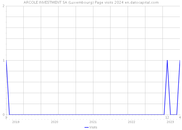ARCOLE INVESTMENT SA (Luxembourg) Page visits 2024 