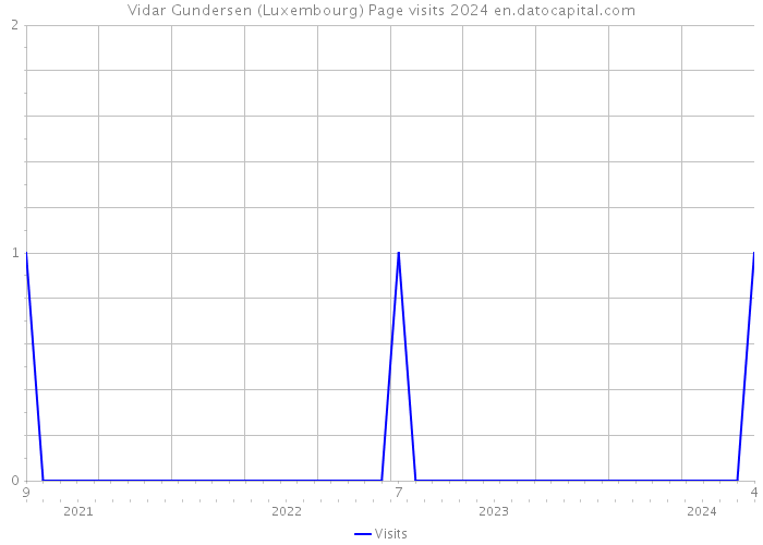 Vidar Gundersen (Luxembourg) Page visits 2024 