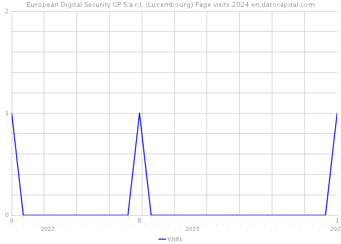 European Digital Security GP S.à r.l. (Luxembourg) Page visits 2024 