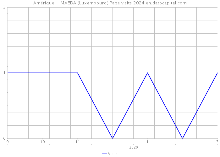 Amérique - MAEDA (Luxembourg) Page visits 2024 