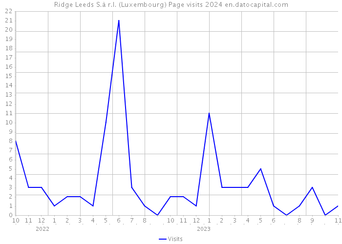 Ridge Leeds S.à r.l. (Luxembourg) Page visits 2024 