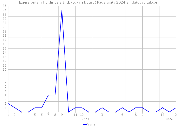 Jagersfontein Holdings S.à r.l. (Luxembourg) Page visits 2024 