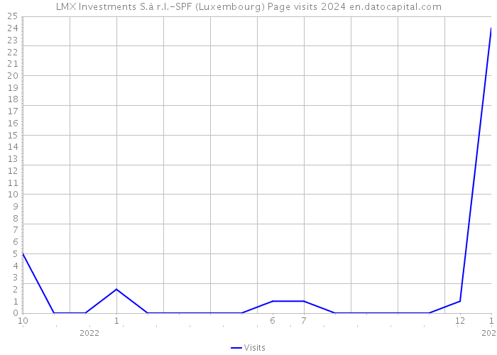 LMX Investments S.à r.l.-SPF (Luxembourg) Page visits 2024 