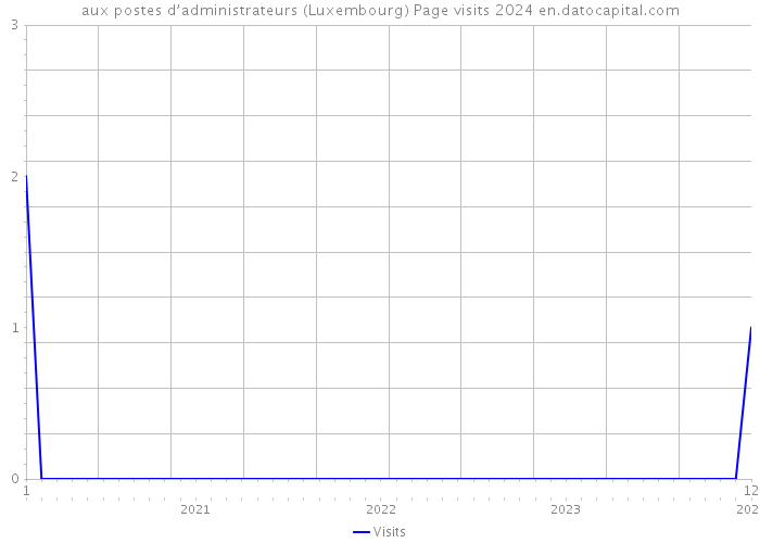 aux postes d’administrateurs (Luxembourg) Page visits 2024 
