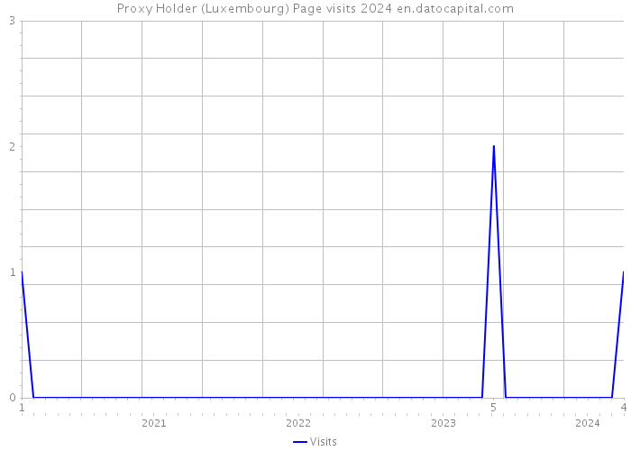 Proxy Holder (Luxembourg) Page visits 2024 