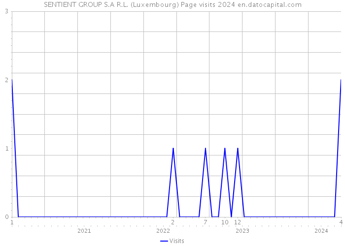 SENTIENT GROUP S.A R.L. (Luxembourg) Page visits 2024 