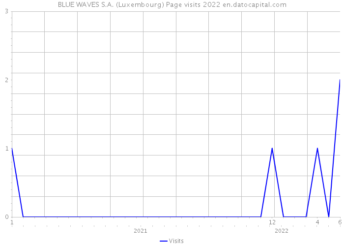 BLUE WAVES S.A. (Luxembourg) Page visits 2022 