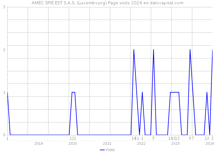 AMEC SPIE EST S.A.S. (Luxembourg) Page visits 2024 