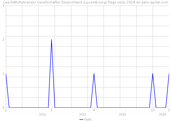 Geschäftsführender Gesellschafter Deutschland (Luxembourg) Page visits 2024 
