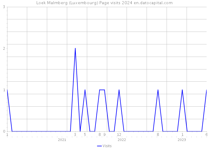 Loek Malmberg (Luxembourg) Page visits 2024 