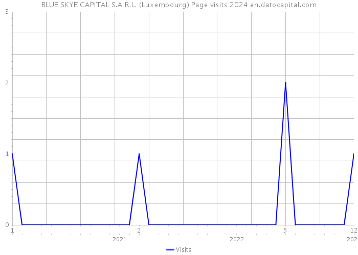 BLUE SKYE CAPITAL S.A R.L. (Luxembourg) Page visits 2024 