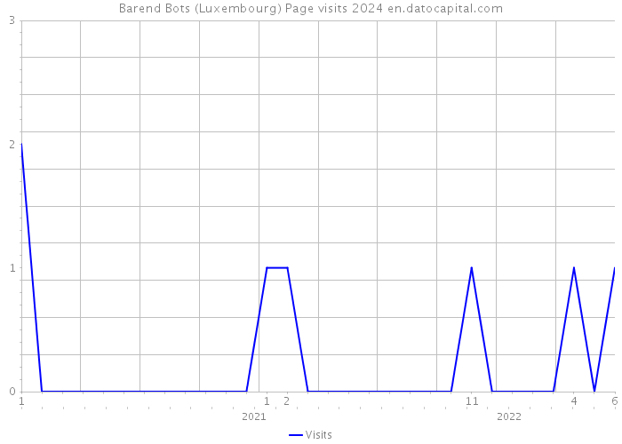 Barend Bots (Luxembourg) Page visits 2024 