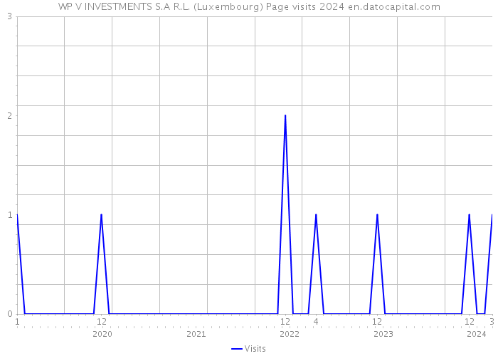 WP V INVESTMENTS S.A R.L. (Luxembourg) Page visits 2024 