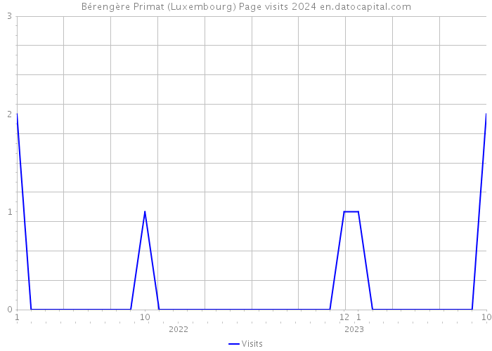 Bérengère Primat (Luxembourg) Page visits 2024 