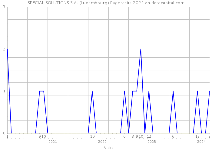 SPECIAL SOLUTIONS S.A. (Luxembourg) Page visits 2024 