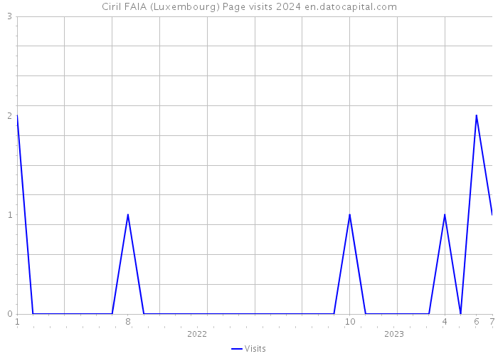 Ciril FAIA (Luxembourg) Page visits 2024 