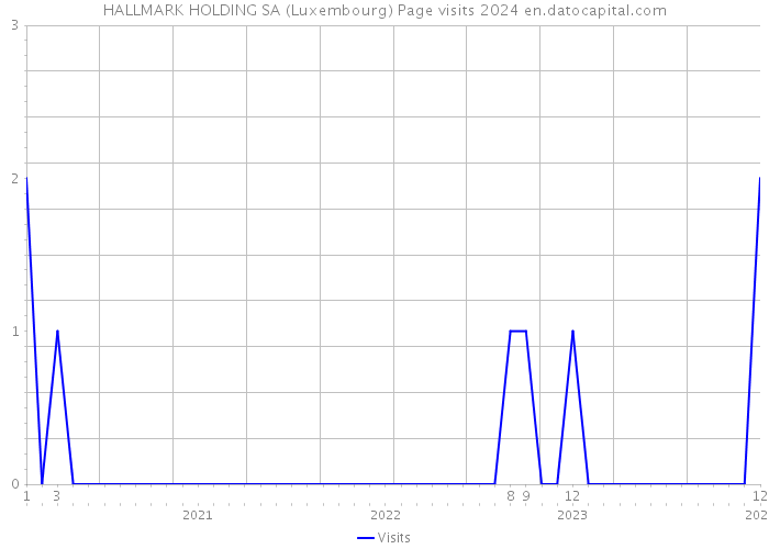 HALLMARK HOLDING SA (Luxembourg) Page visits 2024 