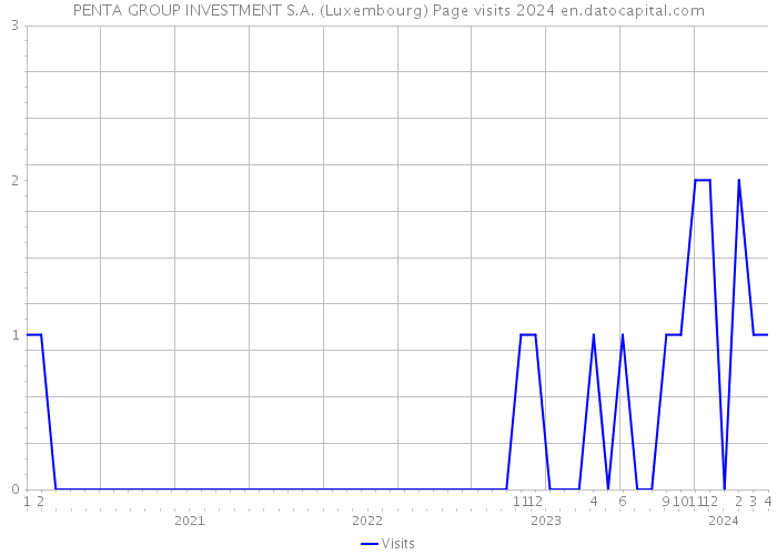 PENTA GROUP INVESTMENT S.A. (Luxembourg) Page visits 2024 