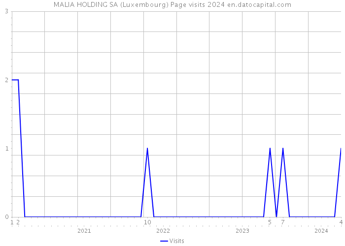 MALIA HOLDING SA (Luxembourg) Page visits 2024 