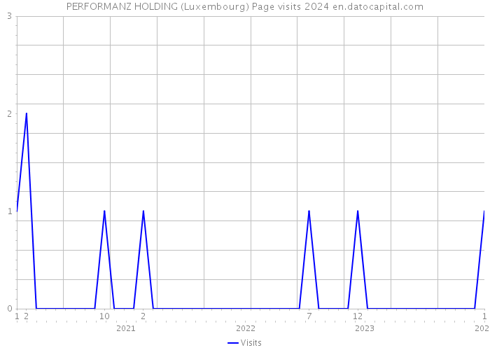PERFORMANZ HOLDING (Luxembourg) Page visits 2024 